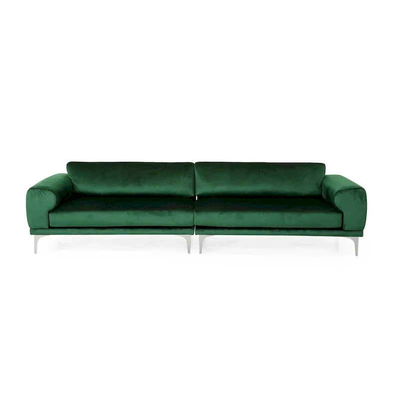 Christopher Knight Home Croydon Modern Glam Velvet Sofa for 4