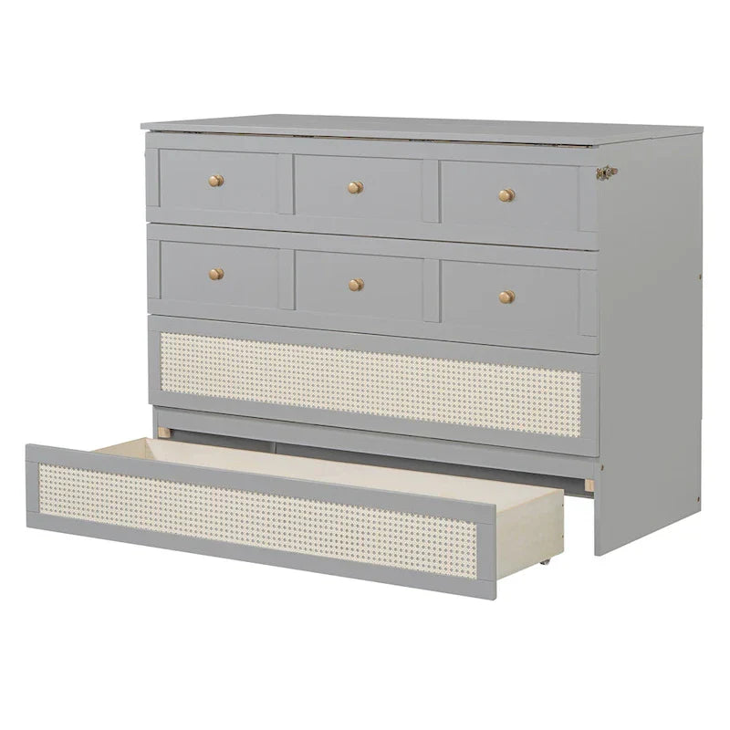 Nestfair Full - Size Murphy Bed with Spacious Drawers