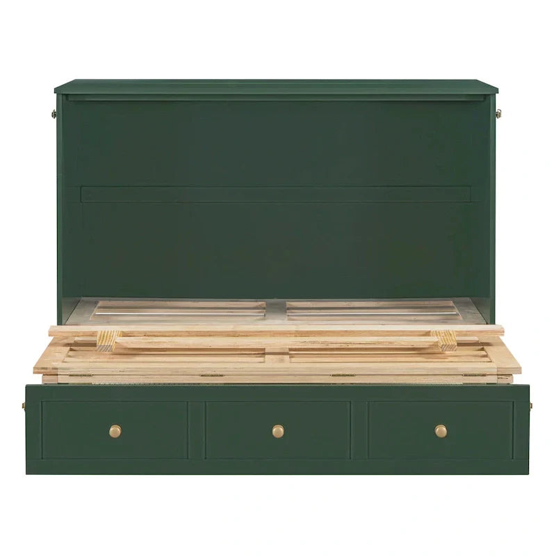 Nestfair Full - Size Murphy Bed with Spacious Drawers
