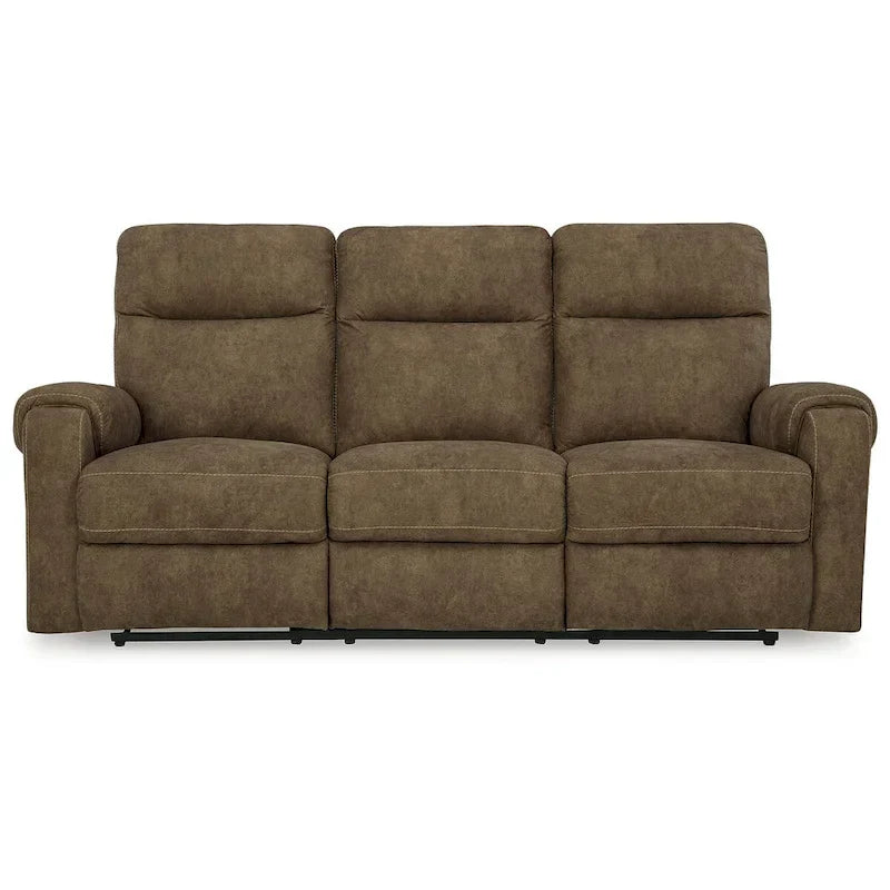 Signature Design by Ashley Edenwold Brown Reclining Sofa - Dimensions: 86" W x 40" D x 40" H